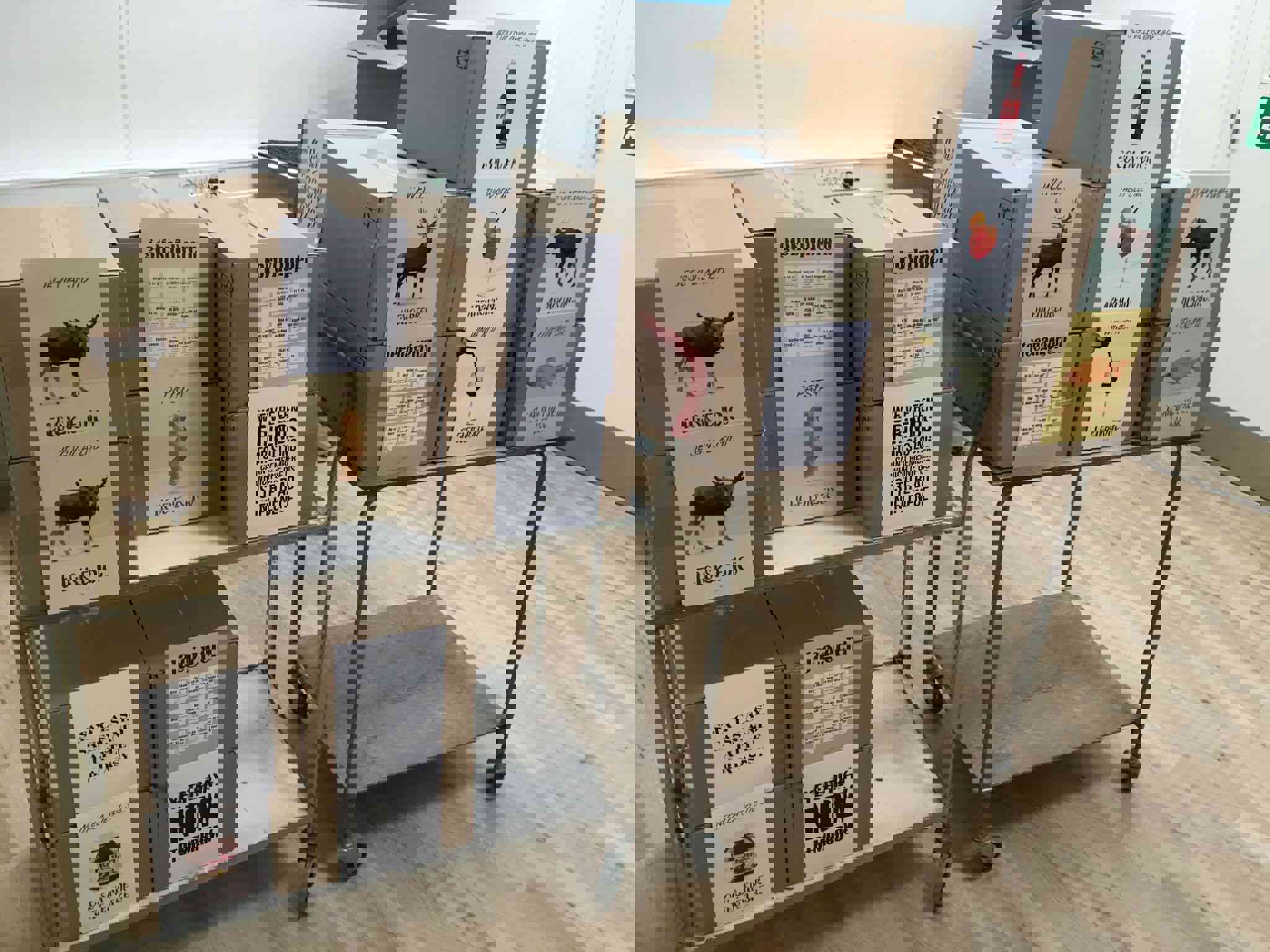 Billede af Montagens arbejde med at lave citat plakater
