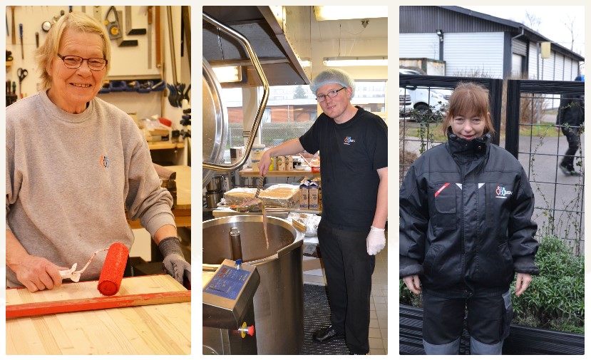 3 medarbejdere fra værkstederne